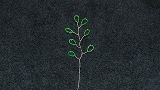 Beaded Vine of Leaves Tutorial [upl. by Egas]