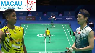 Alwi Farhan INA VS Ng Ka Long Angus HKG  Semifinal Macau Open 2024 Open 2024 [upl. by Refynnej]