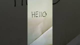 Writing hello in calligraphy calligraphy diy art [upl. by Brander152]