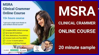 MSRA Clinical Crammer Online Course Free 20 minute sample  Pass MSRA Exam  Arora Medical Education [upl. by Grearson]