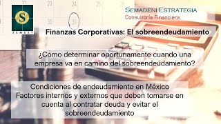 Finanzas corporativas Sobreendeudamiento Seleccione el capítulo del video [upl. by Enecnarf692]