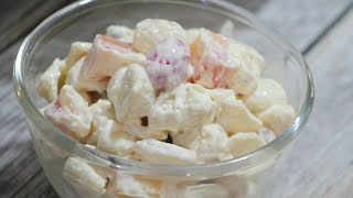 Creamy Macaroni Salad  Quick and Easy Macaroni Dessert [upl. by Nemracledairam]