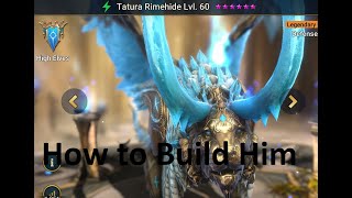 Tatura Rimehide  How to Build Him Raid Shadow Legends [upl. by Avonasac]