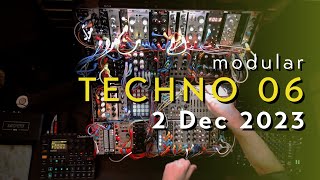 Live Techno Jam 006  eurorack dawless modular synth music [upl. by Schou260]