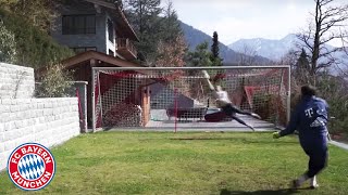 Manuel Neuers impressive training at Lake Tegernsee  FC Bayern [upl. by Sakmar]