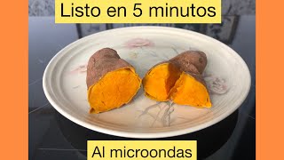 ✅🍠Como Cosinar Camote al Microondas boniato batata camote microonde adelgazarcomiendo [upl. by Ahsinaw992]