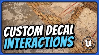 Custom Decal Response Types Basics  Unreal Engine 5 [upl. by Eimorej]