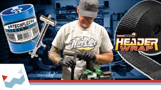 Header Wrap Installation with ClampTite  Tutorial  with Analog Motorcycles [upl. by Merriam]