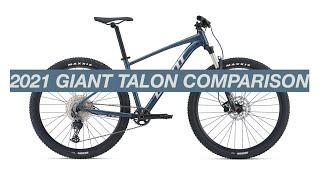 2021 Giant Talon Comparison Whats the Difference Between All 5 Bikes [upl. by Niowtna207]