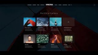 Kinetika  Creating Portfolio Galleries  Default  Filterable amp Ajax [upl. by Roosnam]