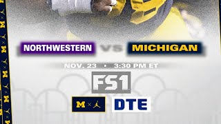 Michigan Wolverines Defeat Northwestern Wildcats [upl. by Nivalc675]