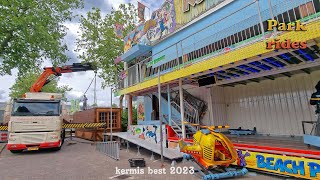 Kermis best 2023 transport en opbouw deel 2 [upl. by Ehtiaf186]