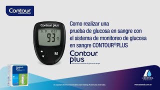 Como realizar una prueba de glucosa en sangre  CONTOUR PLUS  mgdL  Mexico esMX [upl. by Gingras]