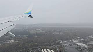 Landing at SeaTac Airport Seattle Washington [upl. by Lenahtan]