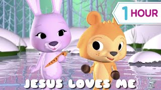 Jesus Loves Me  more Kids videos 1 hour [upl. by Eerrahs]