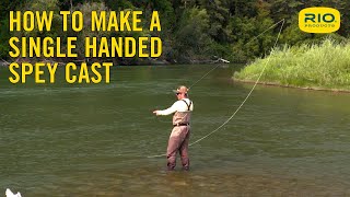 How To Make a Single Handed Spey Cast [upl. by Aicil636]