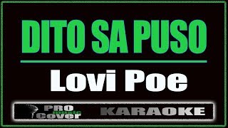 Dito Sa Puso  Lovi Poe KARAOKE [upl. by Gabbey]