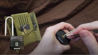 42 This Lock is So Simple Just One Pin to Pick on a Brinks 40mm Laminated Padlock [upl. by Eemyaj935]