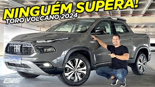 NOVA FIAT TORO VOLCANO 2024 TÃO BOA QUANTO A TITANO TRAZ BOM CUSTO BENEFÍCIO PARA SEGUIR LÍDER [upl. by Marinna]