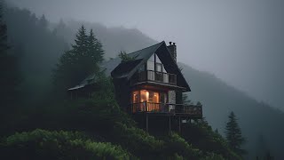 Maravilloso Sonido de Lluvia para Dormir Relajante Estudio Meditación  Lluvia en Bosque Brumoso [upl. by Russian]