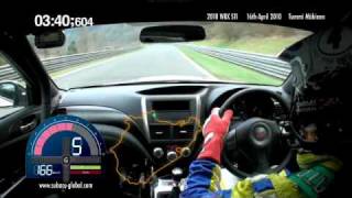 Subaru WRX STI sedan Nurburgring record lap with Tommi Mäkinen  onboard footage [upl. by Alboran]