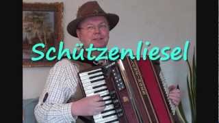 Schützenliesel  Gesang und Akkordeon  Polka [upl. by Ultann]