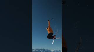 How to Carve a Jump on Skis  shorts [upl. by Guendolen]