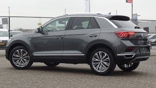 Volkswagen NEW TRoc 2018 Sport Indium Grey Metallic 18 inch Montego Bay inside amp walk around [upl. by Daugherty]