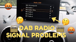 DAB RADIO SIGNAL PROBLEM dabradiosignalproblems emojicarmods audis3 [upl. by Eitirahc]