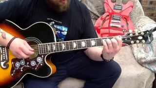 BluetonesSlight ReturnAcoustic guitar lesson [upl. by Mendy]