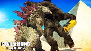 KONG VS GODZILLA in EGYPT in EVOLUTION 2  Godzilla x Kong The New Empire x Jurassic World 2 [upl. by Nodgnal]