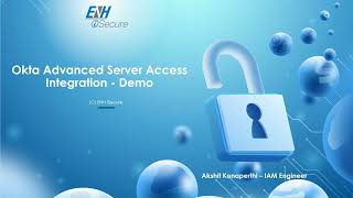 ENH iSecure Okta Advanced Server Access Integration  Demo [upl. by Salb324]