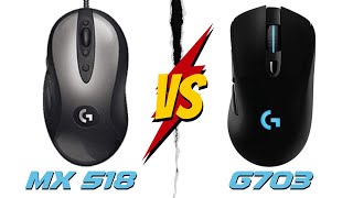 Box Opening amp Review of Logitech G703 MX518 vs G703 a brief comparison [upl. by Nnairek899]