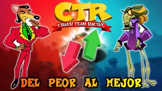 TODOS LOS JEFES DE CRASH TEAM RACING DEL PEOR AL MEJOR [upl. by Elonore]