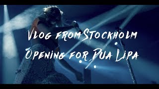 Julie Bergan  Stockholm VLOG Opening for Dua Lipa [upl. by Cordalia]