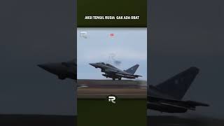 JET TEMPUR SU 27 RUSIA DATANG F 16 DAN TYPHOON LANGSUNG MENJAUH jettempur su27 jettempurf16 [upl. by Ollecram700]