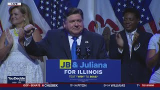 Illinois primary Gov JB Pritzker addresses supporters in Chicago [upl. by Marshal670]