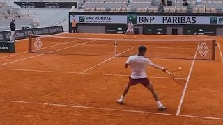 Carlos Alcaraz and Cameron Norrie are Practicing Together  RolandGarros 2024 [upl. by Gracie]