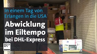 ExpressLogistik Der Arbeitsalltag bei DHL Express in Erlangen  BR24 [upl. by Ecnedac]