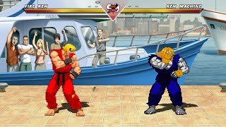 FIRE KEN vs KEN MACHINE  Highest Level Amazing Fight [upl. by Aker729]