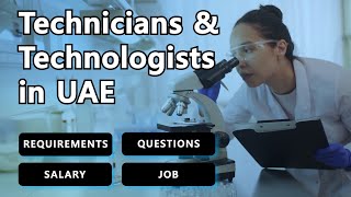 Medical Lab Technicians amp Technologists UAE General Requirements Questions Asked Salary JOBS [upl. by Merritt]