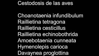 Cestodosis de las Aves  Parasitología  MV Z UNAMFESC [upl. by Aramas]