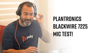 Plantronics Blackwire 7225  Mic Test [upl. by Aiekam]