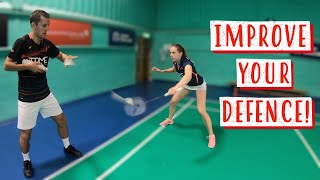 Badminton Training Drills to Improve Your Defence [upl. by Demetre305]