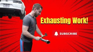 Fitting an exhaust to the Camaro  2023 Camaro 2SS [upl. by Akirret]