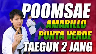 POOMSAE AMARILLO PUNTA VERDE 🟡🟢  TAEGEUK 2 JANG [upl. by Collette463]