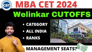 MBA CET Welingkar Cutoffs 2024  Welingkar Institute of Management Cutoffs 2024 [upl. by Malinde]