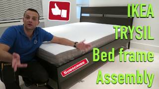 Ikea Trysil bed frame assembly [upl. by Aicertap686]