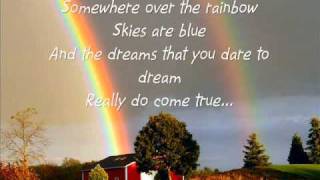 Somewhere Over the Rainbow Glee Cast Lyrics [upl. by Brass]