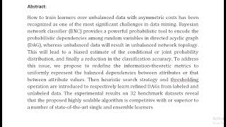 Learning Balanced Bayesian Classifiers From Labeled and Unlabeled Data [upl. by Ait]